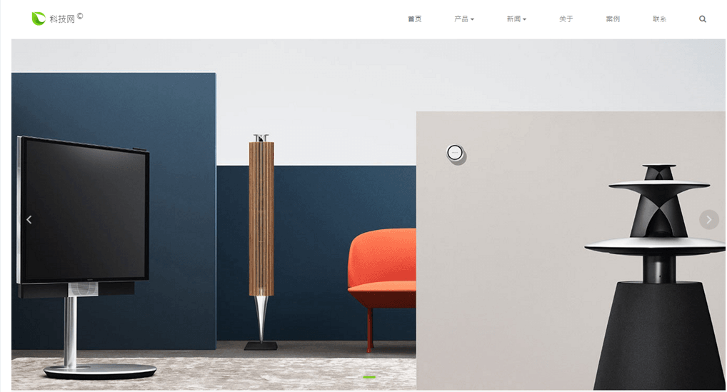 科技公司網站模闆|科技企業網站